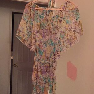 🌴 Black Rainn XL Short Sleeve Floral Blouse